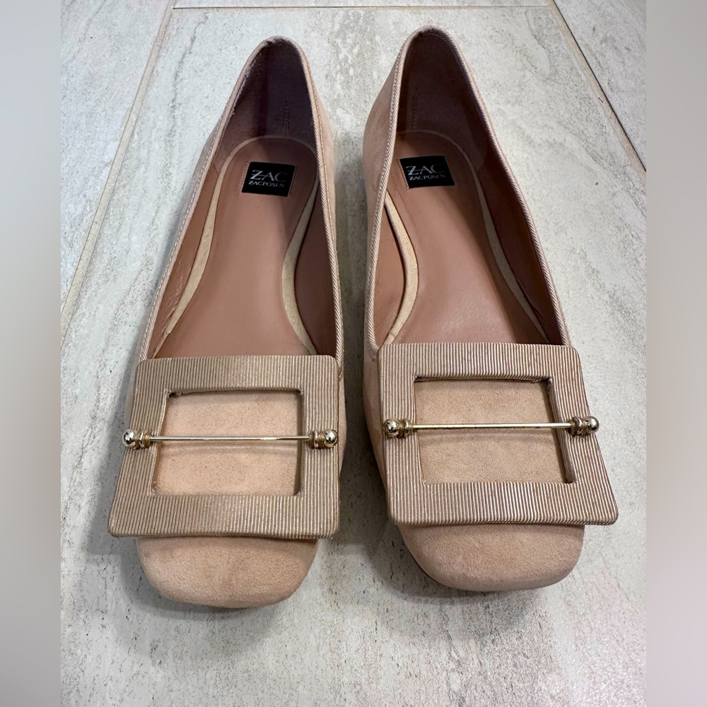 Zac Posen Vonte Ballet Flats Size 7 Tan - Picture 2 of 6